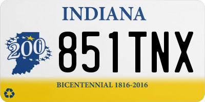 IN license plate 851TNX