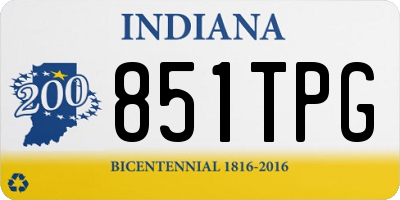 IN license plate 851TPG