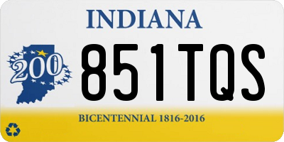 IN license plate 851TQS