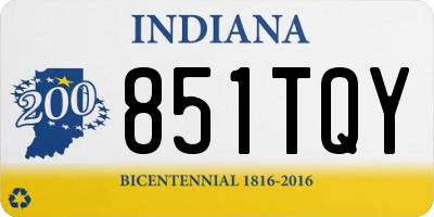 IN license plate 851TQY