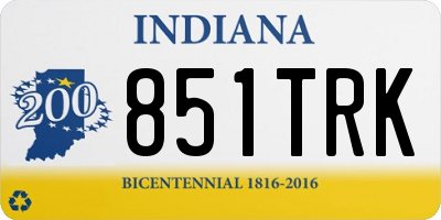 IN license plate 851TRK