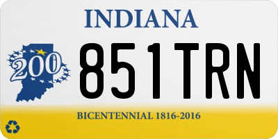 IN license plate 851TRN