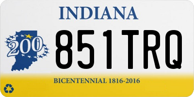 IN license plate 851TRQ