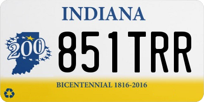 IN license plate 851TRR