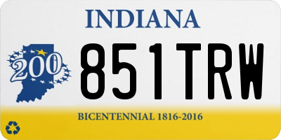 IN license plate 851TRW
