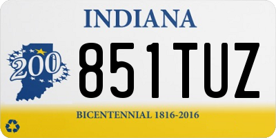 IN license plate 851TUZ
