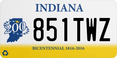 IN license plate 851TWZ