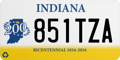 IN license plate 851TZA