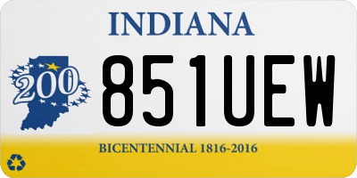 IN license plate 851UEW
