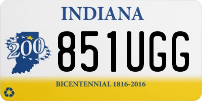 IN license plate 851UGG