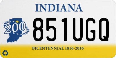 IN license plate 851UGQ