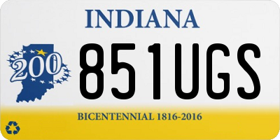 IN license plate 851UGS