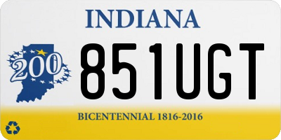 IN license plate 851UGT