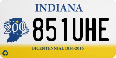 IN license plate 851UHE