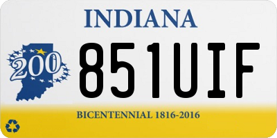IN license plate 851UIF