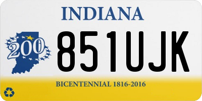 IN license plate 851UJK