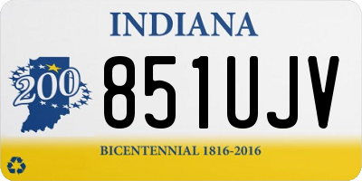 IN license plate 851UJV