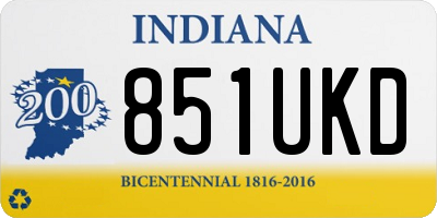 IN license plate 851UKD