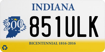 IN license plate 851ULK