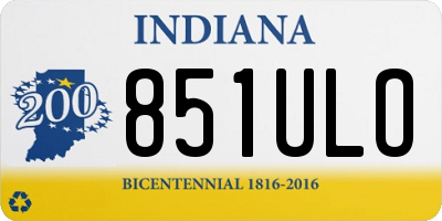 IN license plate 851ULO