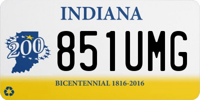 IN license plate 851UMG