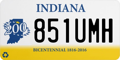 IN license plate 851UMH