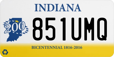 IN license plate 851UMQ