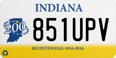 IN license plate 851UPV