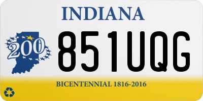 IN license plate 851UQG