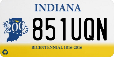 IN license plate 851UQN