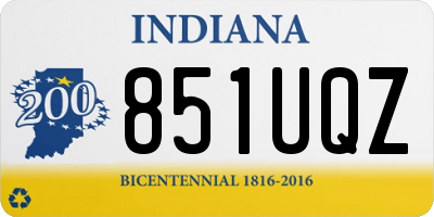 IN license plate 851UQZ