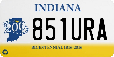 IN license plate 851URA