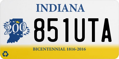 IN license plate 851UTA