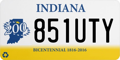IN license plate 851UTY