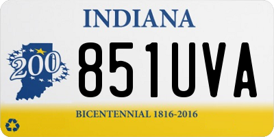 IN license plate 851UVA