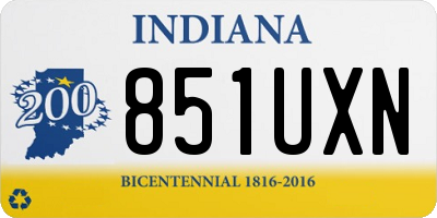 IN license plate 851UXN