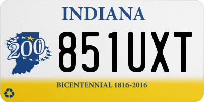 IN license plate 851UXT