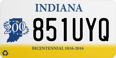 IN license plate 851UYQ