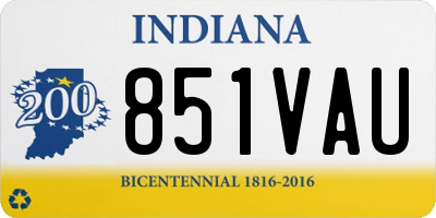 IN license plate 851VAU