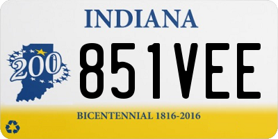 IN license plate 851VEE