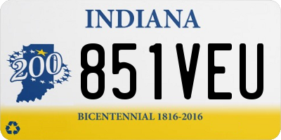 IN license plate 851VEU