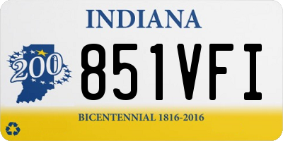 IN license plate 851VFI