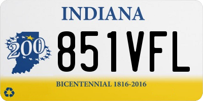 IN license plate 851VFL