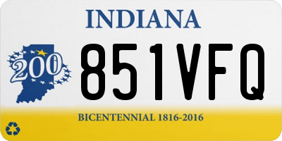 IN license plate 851VFQ