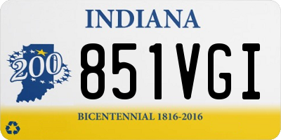 IN license plate 851VGI
