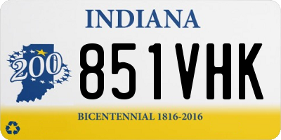 IN license plate 851VHK