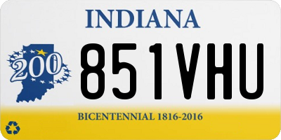 IN license plate 851VHU
