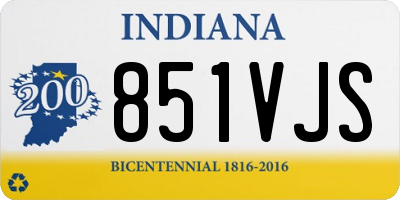 IN license plate 851VJS