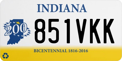 IN license plate 851VKK