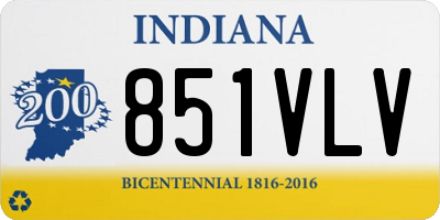 IN license plate 851VLV
